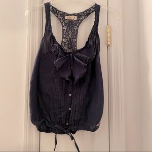Hollister Navy Tank Top